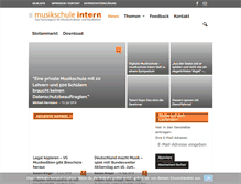 Tablet Screenshot of musikschule-intern.de